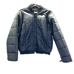 Vintage Articwear Thinsulate Black Nylon Coat - Size MT - Outdoors Snowmobile
